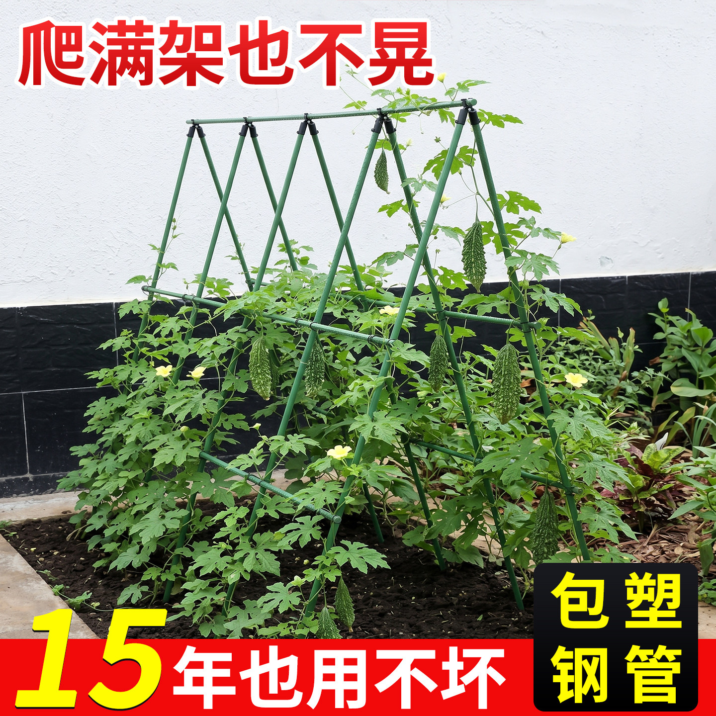 小癞瓜爬藤架家用种菜架子豆角黄瓜支撑杆芸豆番茄杆菜园植物爬架