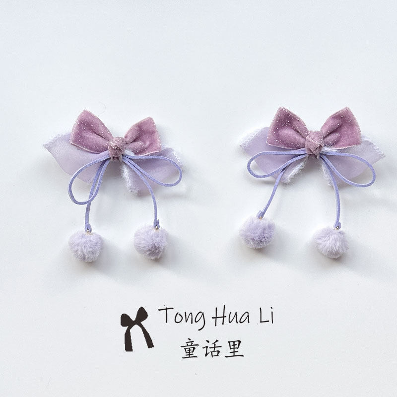 儿童发饰女童汉服古风蝴蝶结吊坠发夹可爱女孩中国风甜美粉色头饰,童装/婴儿装/亲子装,发饰,淘宝优惠券,粉丝福利购,淘宝优惠卷