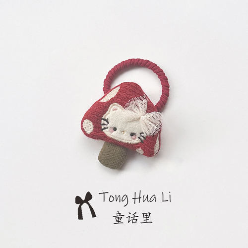 儿童卡通可爱kt猫咪鸭子长耳兔扎马尾发圈皮筋女碎发头绳发绳头饰