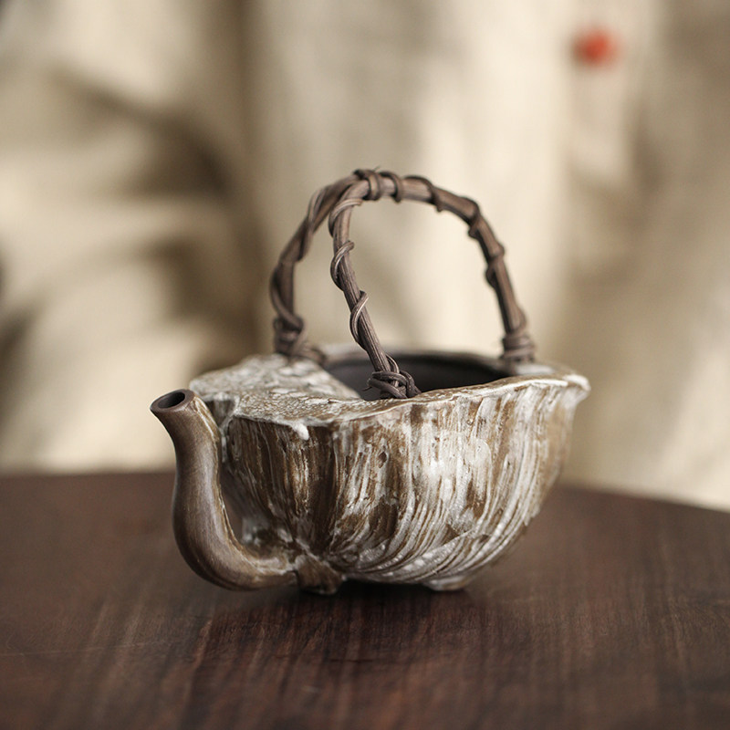 不规空间|莲蓬公道杯粗陶功夫茶具做旧复古分茶器公杯匀杯茶海