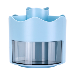 360度旋转笔筒大容量多功能卡通可爱高颜值收纳盒儿童男孩女孩笔筒学生桌面小型高中生轻奢高级感办公室创意