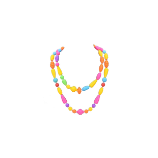 波普珠儿童手工串珠益智积木玩具宝宝女孩无绳拼插手链项链大颗粒