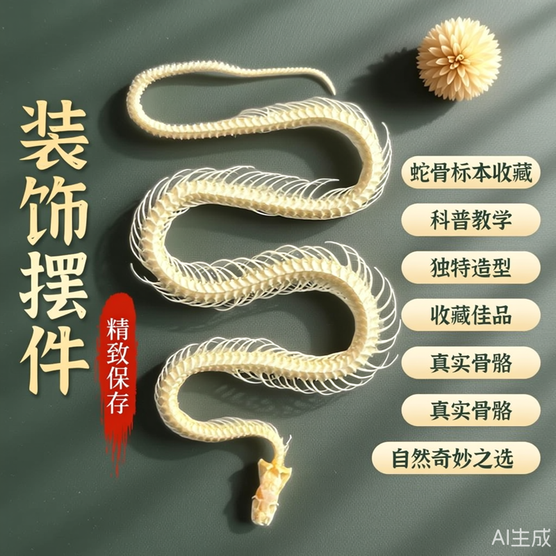 科研亚克力真实树脂标本镇尺骨骼