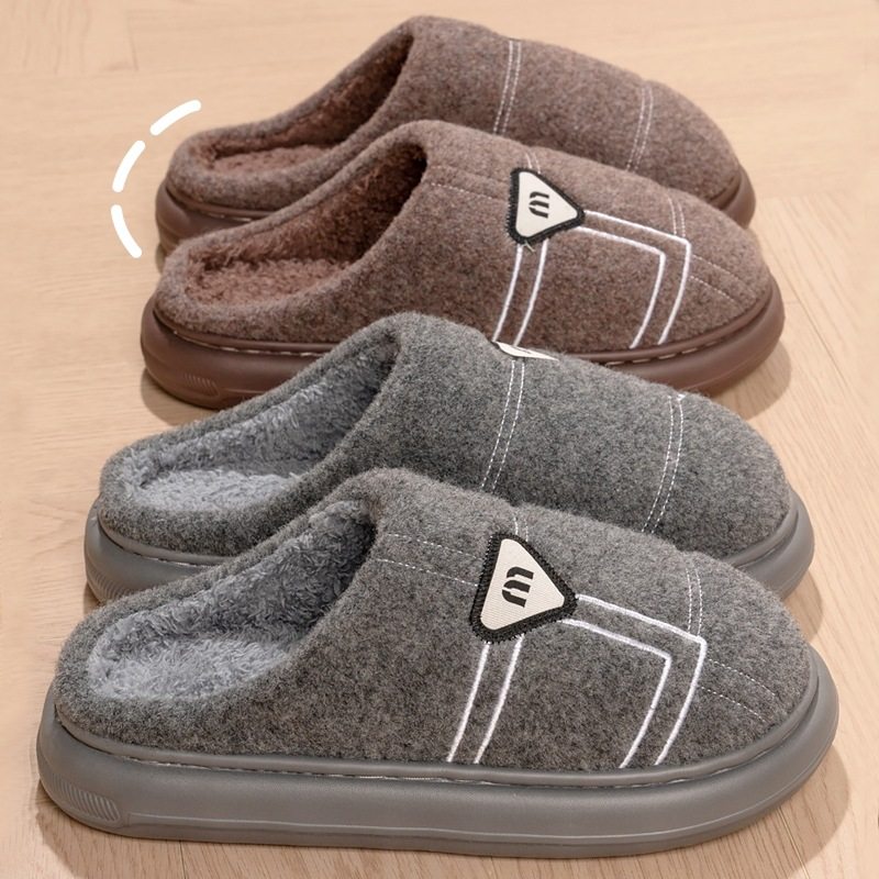厚底大码棉拖鞋男款秋冬季新款居家室内不臭脚毛毛绒防滑保暖棉拖,女鞋,毛毛鞋,淘宝优惠券,粉丝福利购,淘宝优惠卷