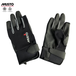 MUSTO 正品基本款帆船长指手套户外运动