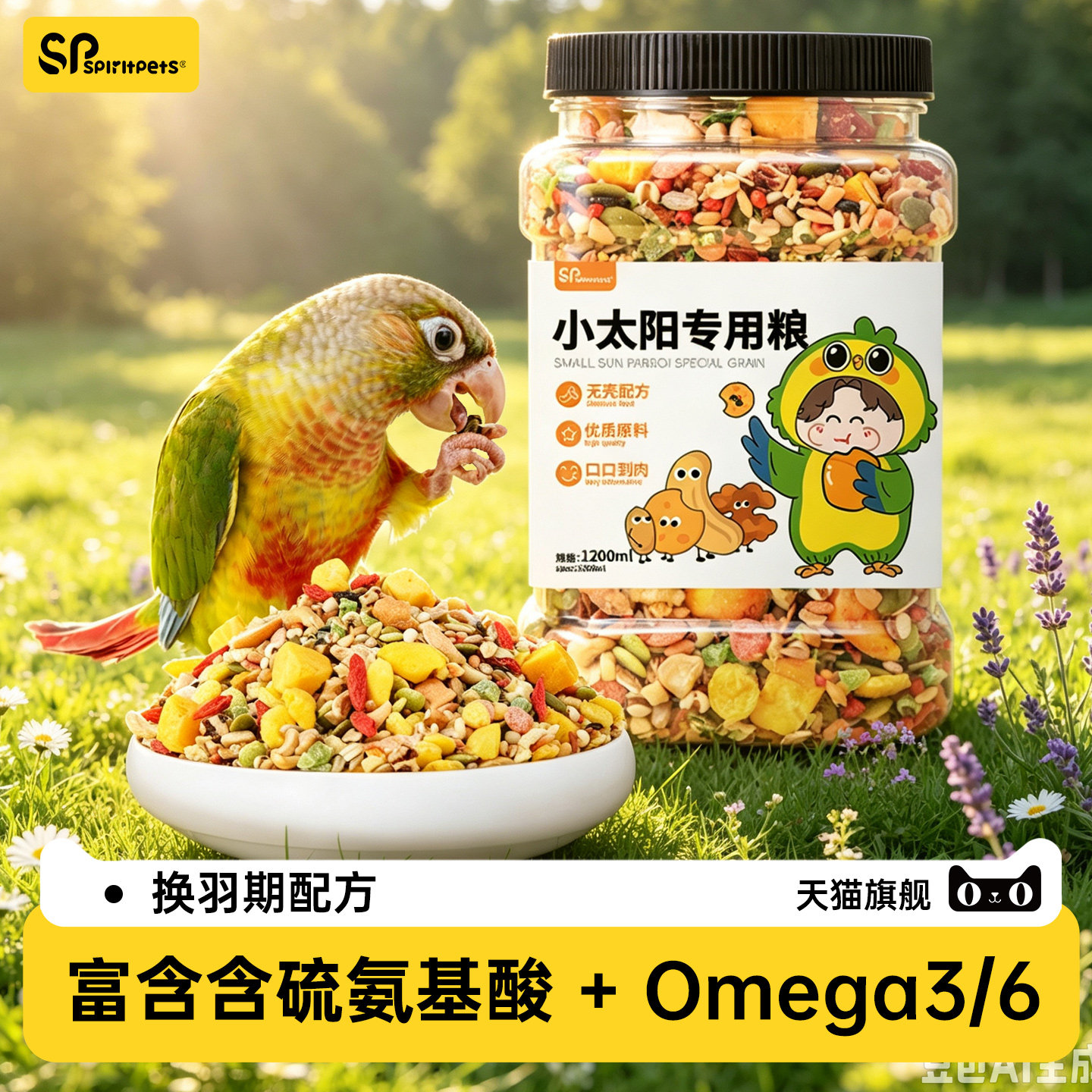 小太阳专用粮营养金太阳和尚玄凤鹦鹉鸟粮鸟食粮食营养饲料混合粮