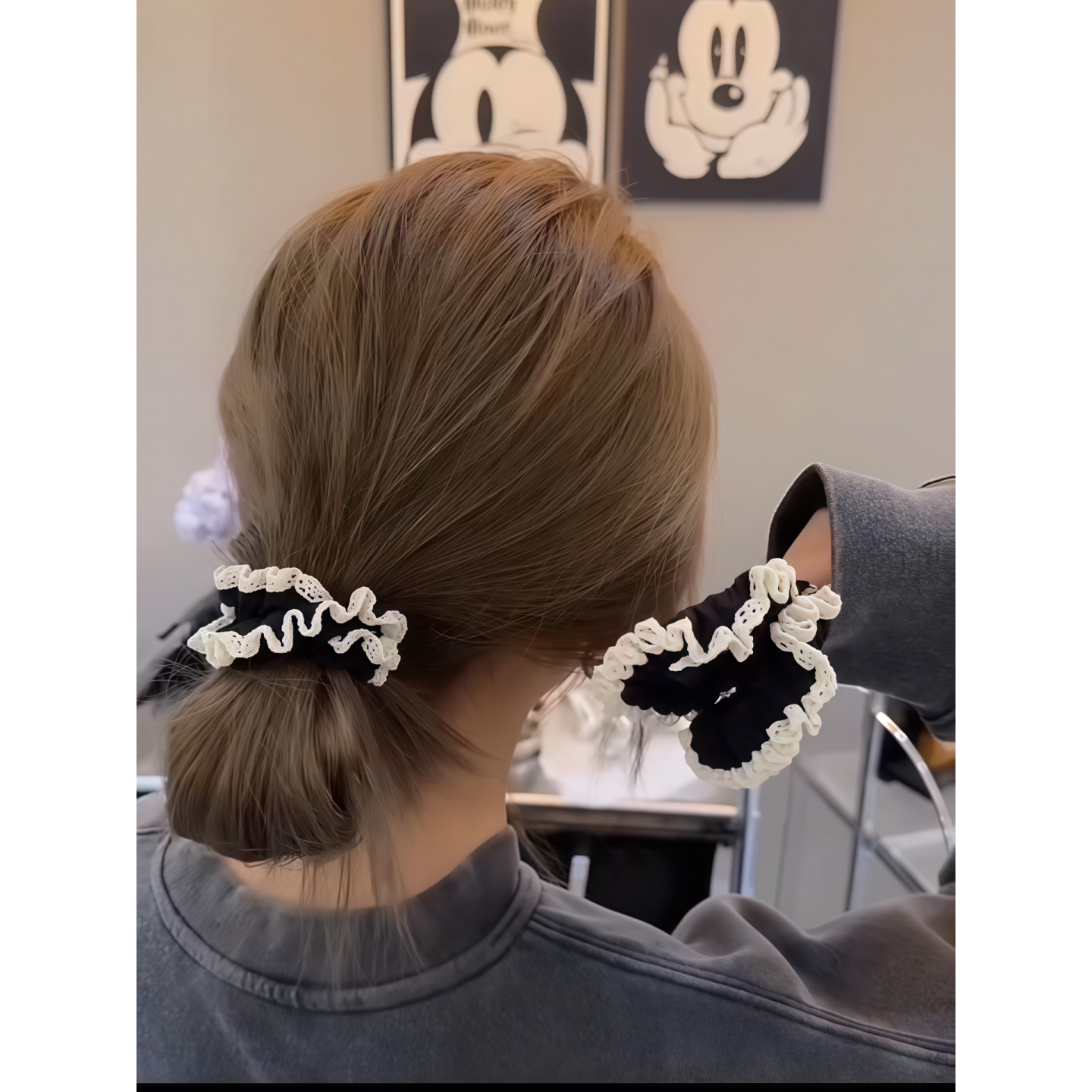 小肠发圈女丸子头发绳扎马尾皮筋