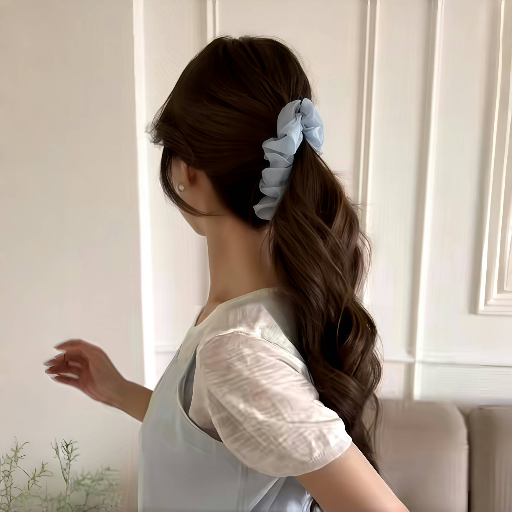 高马尾香蕉夹子盘发卡竖夹子头饰