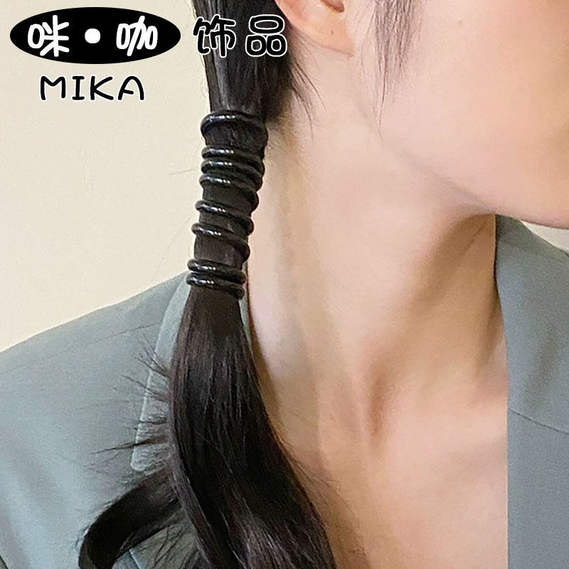 扭扭棒电话线发圈马尾固定神器高级感头绳女耐用不伤发扎头皮筋