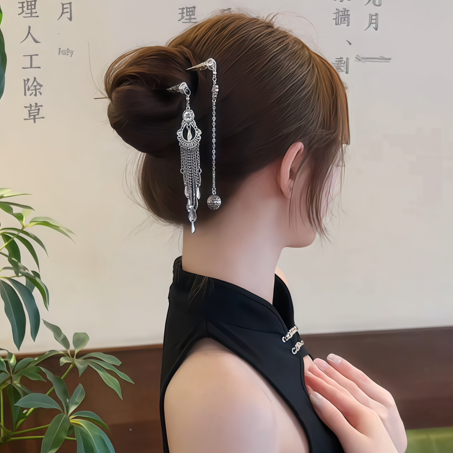 发簪步摇古风盘发簪子发饰