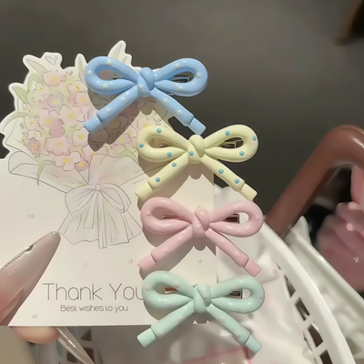 蝴蝶结发夹少女心bb夹刘海夹