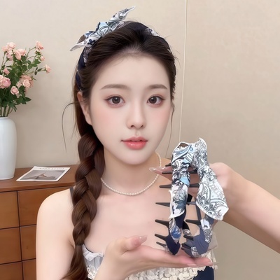 兔耳蝴蝶结发箍女洗脸化妆头箍