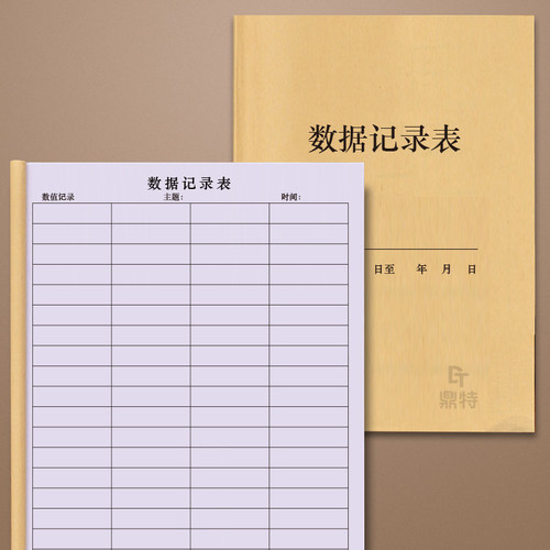 数据记录登记本明细表
