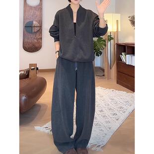 JOYIASS大码女装高级感休闲简约通勤套装秋季时尚潮流通勤卫衣裤