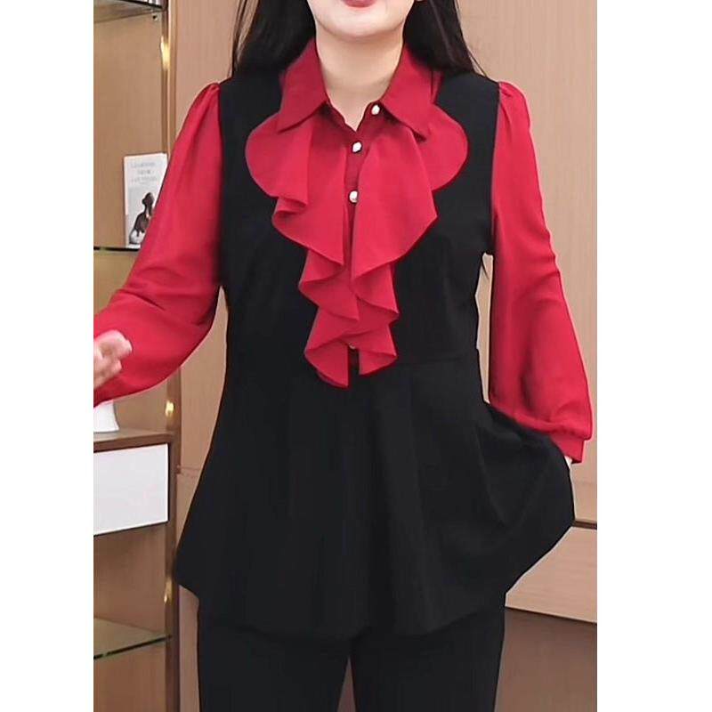 JOYIASS大码女装胖妹妹显瘦小衫女2025秋季新款宽松遮肚时尚百搭