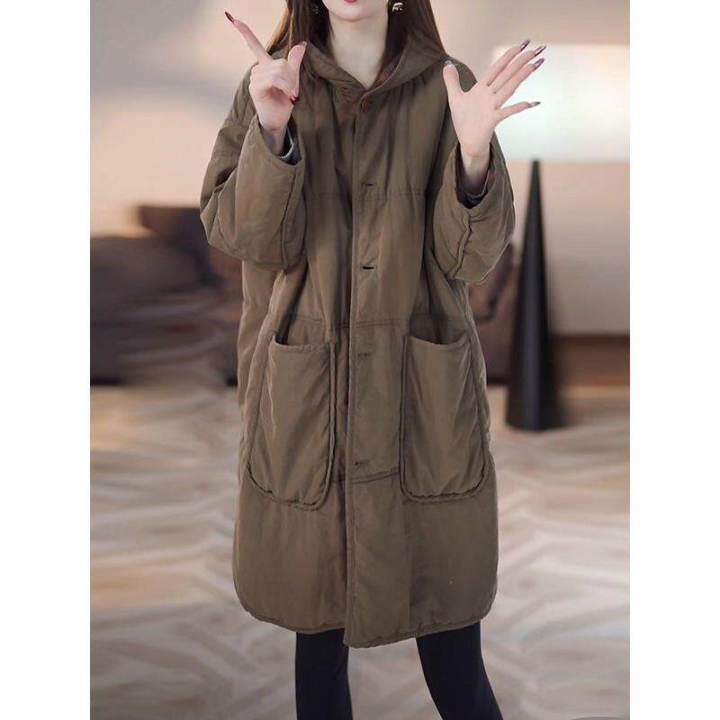 JOYIASS轻奢时尚加厚保暖派克服中长款服外套女冬季大码洋气质服