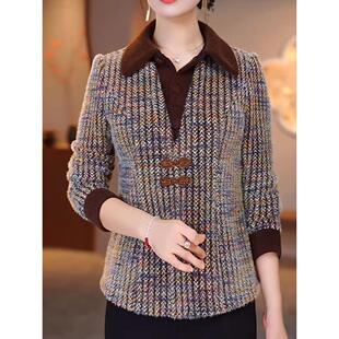 JOYIASS贵夫人厚实保暖雪尔绒衫上衣女冬季洋气百搭打底小衫大码