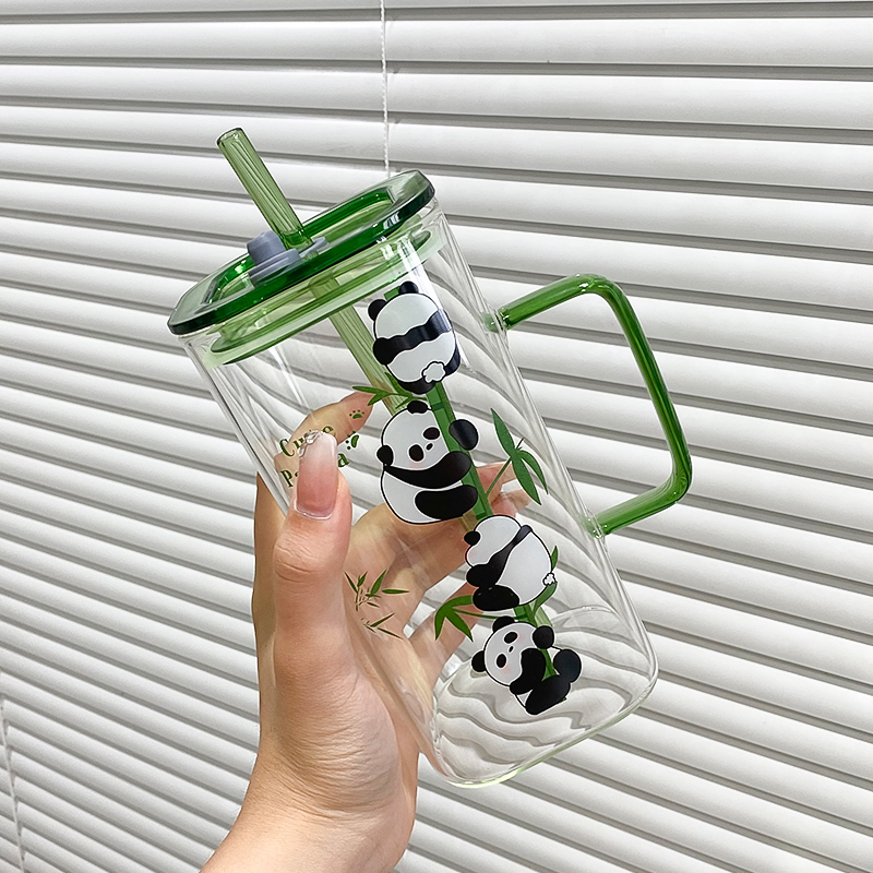霄仙子高硼硅通用是印花玻璃杯子