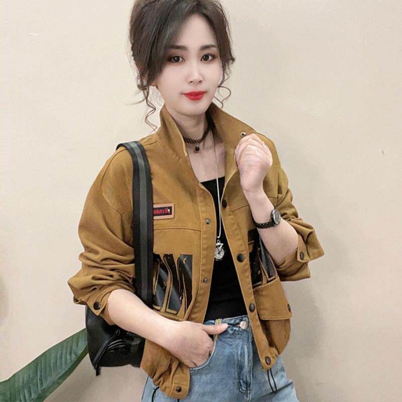 JOYIASS立领牛仔外套女2025秋季新款韩版时尚网红爆款炸街减龄小