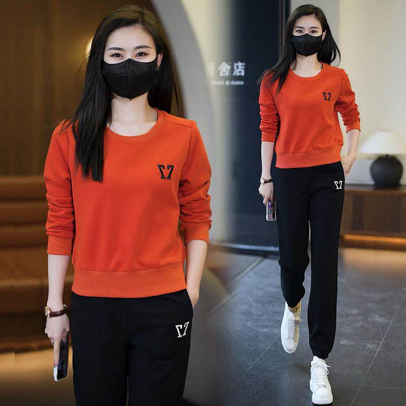 JOYIASS2025春秋新款休闲运动服套装女时尚宽松减龄小个子卫衣两