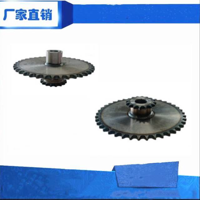 久保田688/758/988收割机割台链条链轮双齿轮驱动牙盘16/38配件