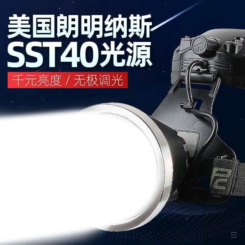 2023雅尼强光充电超亮头戴式电筒头灯手户外矿灯led7736s灯大功率