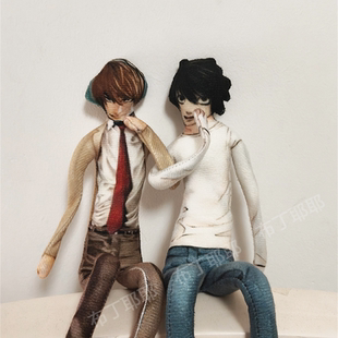 死亡笔记周边夜神月老鼠干有铁丝骨架可活动抽象玩偶毛绒公仔娃娃