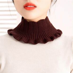 毛衣专用假领子新款女士高级感毛领假领子秋冬假高领毛衣保暖护颈