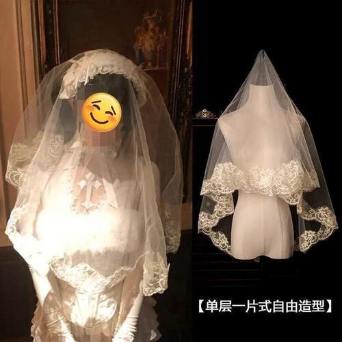万圣装扮头纱鬼新娘cos拍照道具