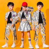 儿童街舞男女童走秀潮服嘻哈未来科技感爵士舞蹈架子鼓演出服装