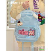 日系可爱透明吧唧小食量痛包双肩包二次元 少女迷你背包谷子书包萌