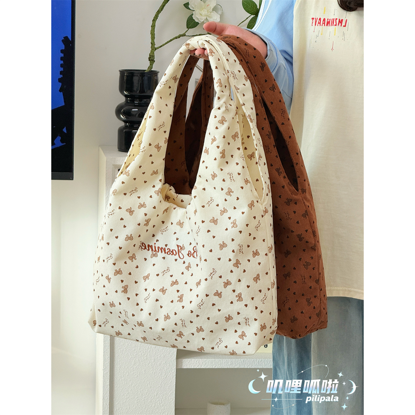 秋冬高颜值印花托特包单肩包