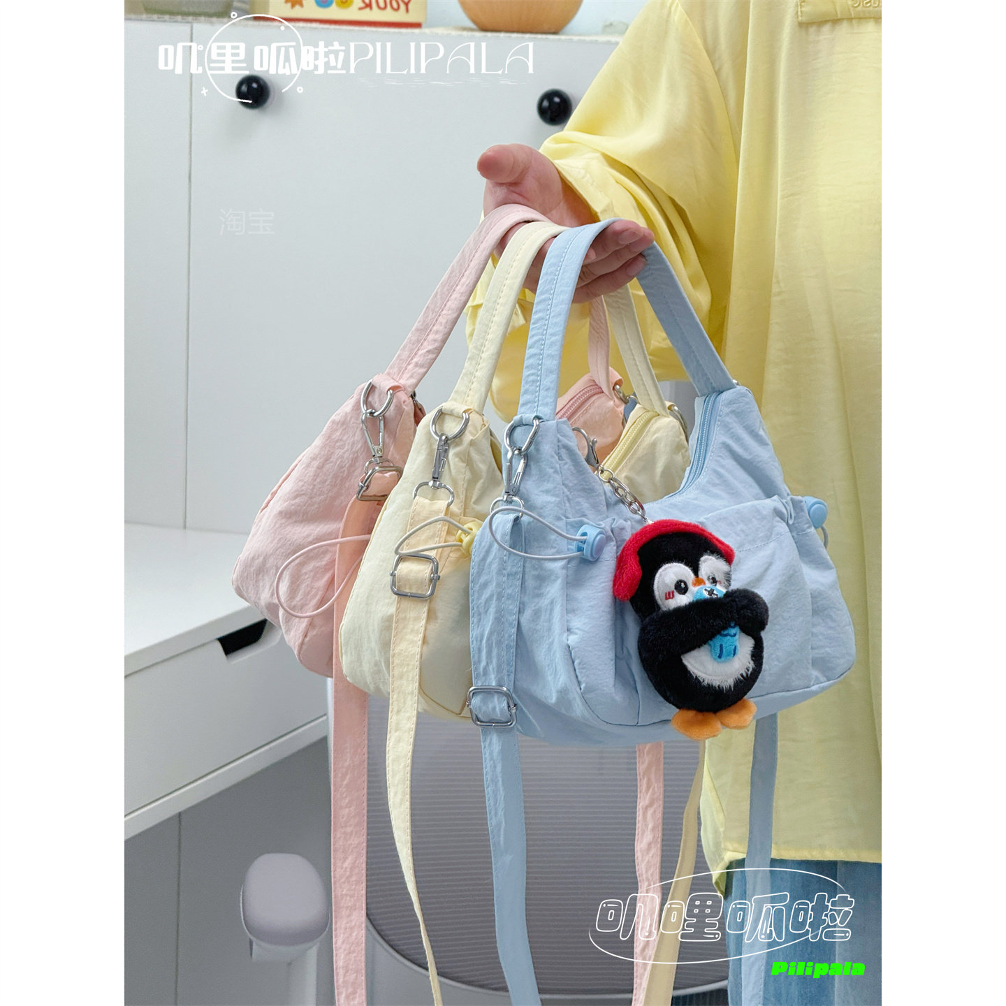 夏日韩版ins简约手拎小包包女 休闲轻便单肩斜挎包小众纯色腋下包