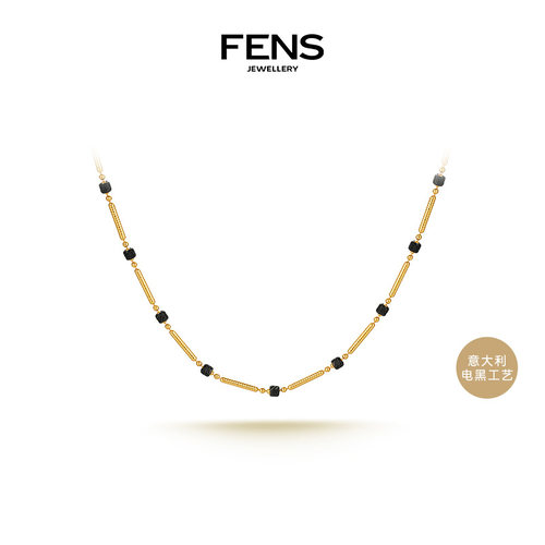 FENS珠宝18K金项链女意大利链