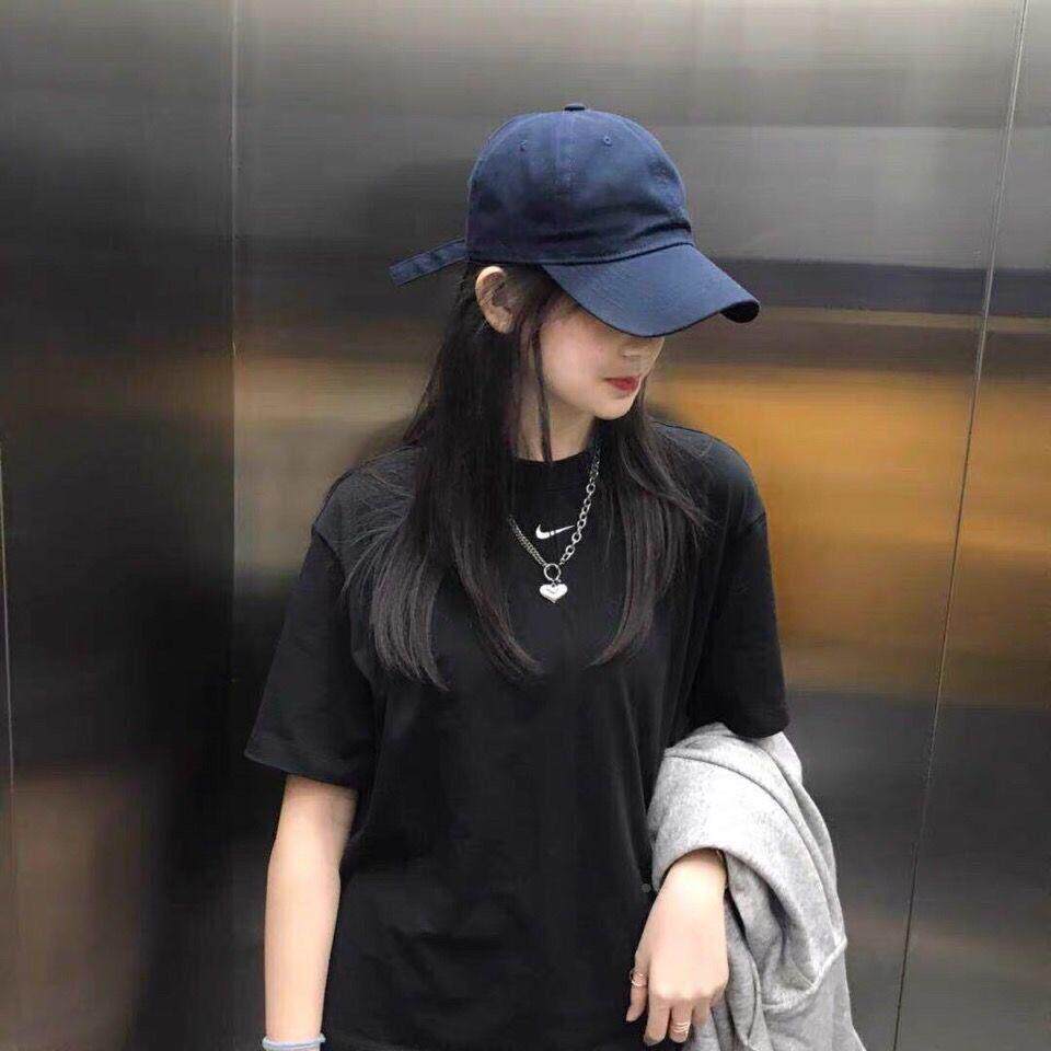 夏天水洗色日系棒球帽ins男女黑色韩版软顶鸭舌帽子潮