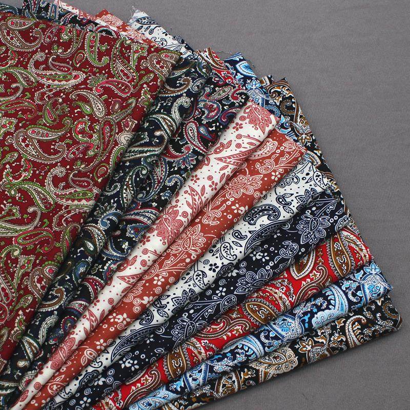 民族风腰果印花布凤尾如意花布料碎花布全棉府绸服装面料手工,居家布艺,海绵垫/布料/面料/手工diy,淘宝优惠券,粉丝福利购,淘宝优惠卷