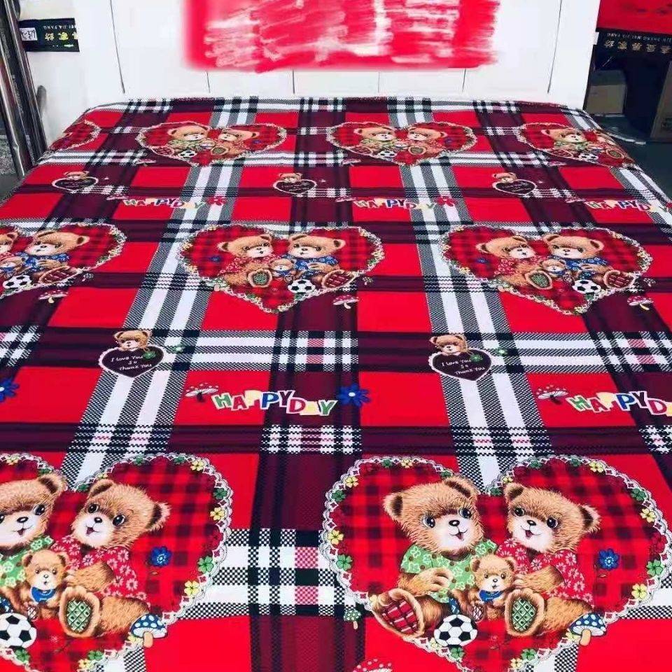 加厚加密精纺羊绒生态棉混纺高支高密加厚棉床单被套枕套大炕单
