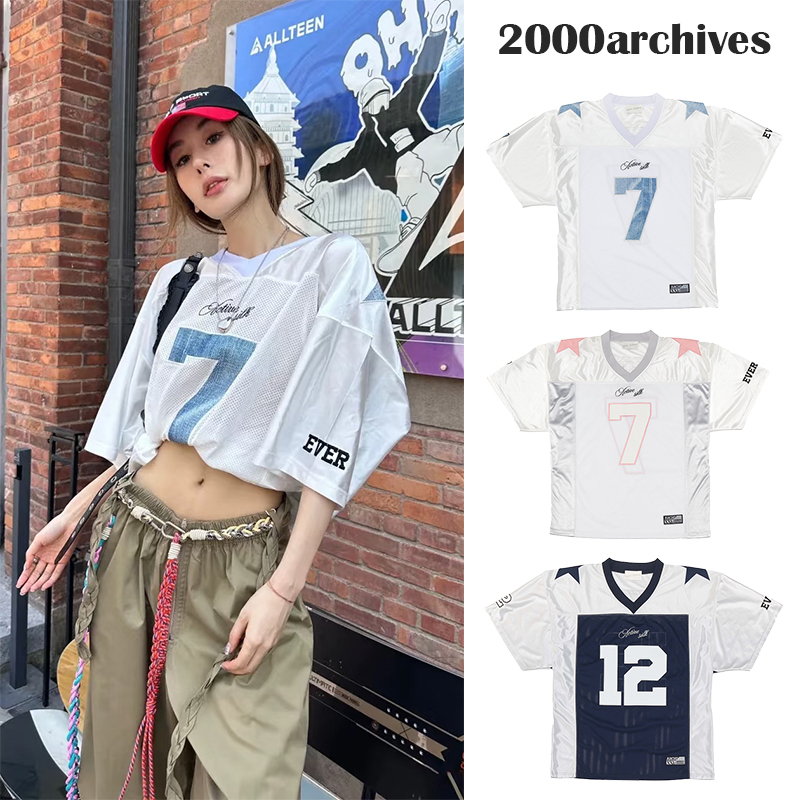 韩国正品2000archives球衣短袖女