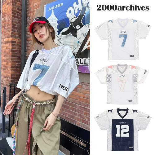 韩国正品2000archives球衣短袖女