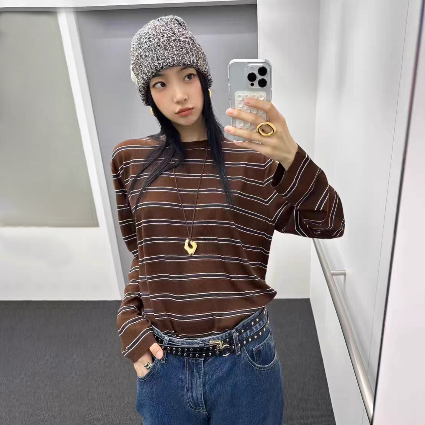 韩代HELDER羊毛针织衫毛衣女