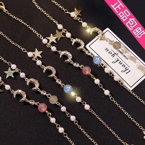 星月手链女学生韩版闺蜜礼品生日礼物ins情侣森系潮流简约月光石