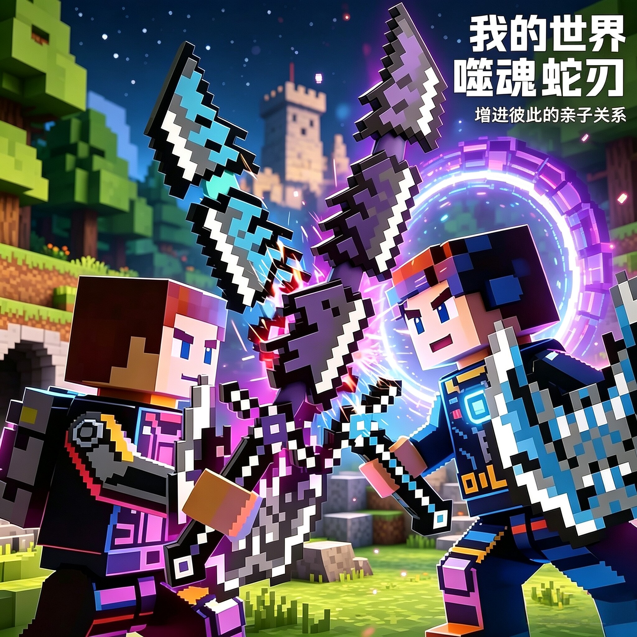 我的世界噬魂蛇刃伸缩武器图片