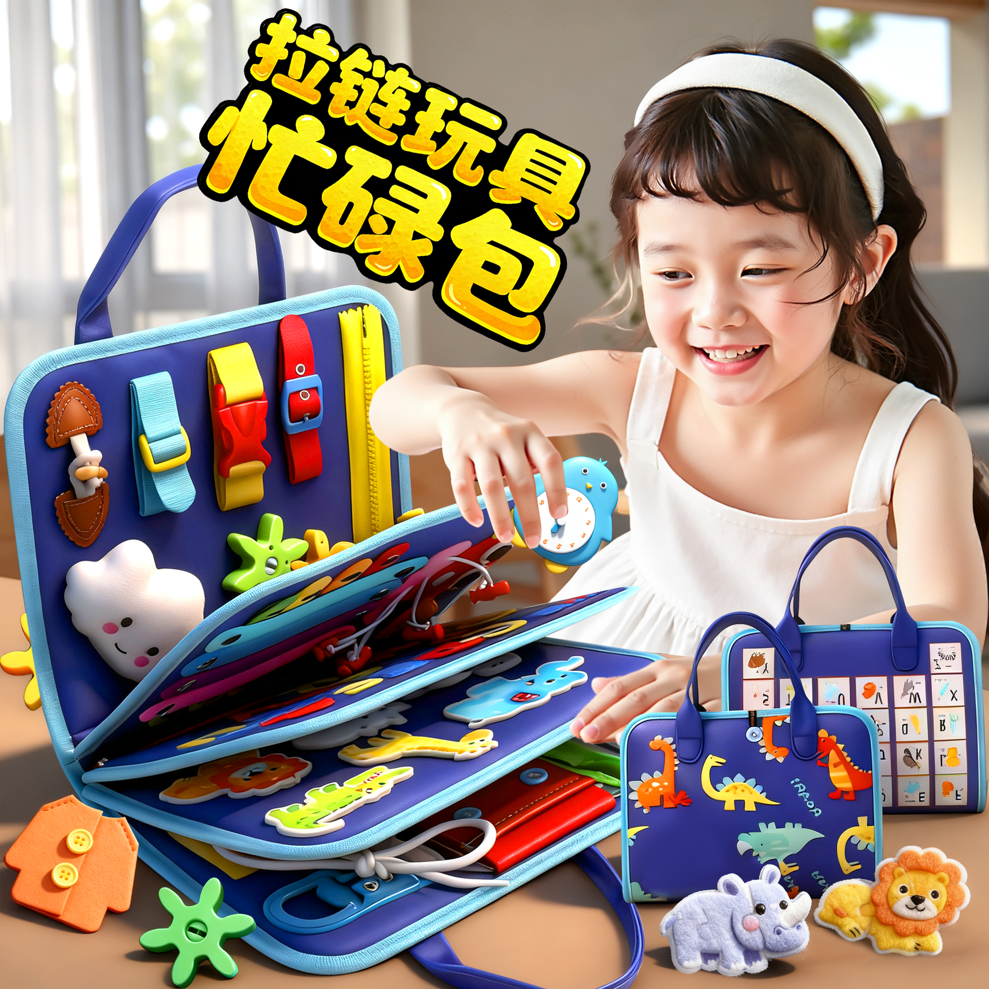 蒙氏早教启蒙忙碌书玩具