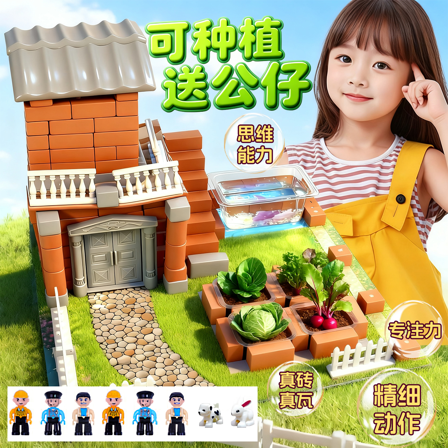 泥瓦匠盖房子益智玩具