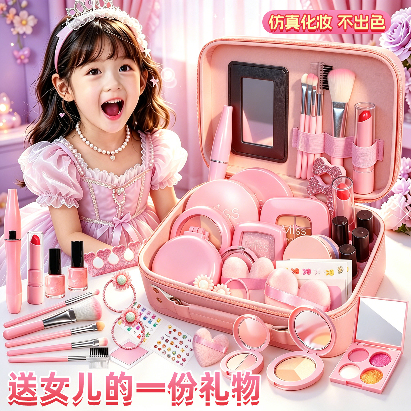 儿童化妆品女孩玩具仿真图片