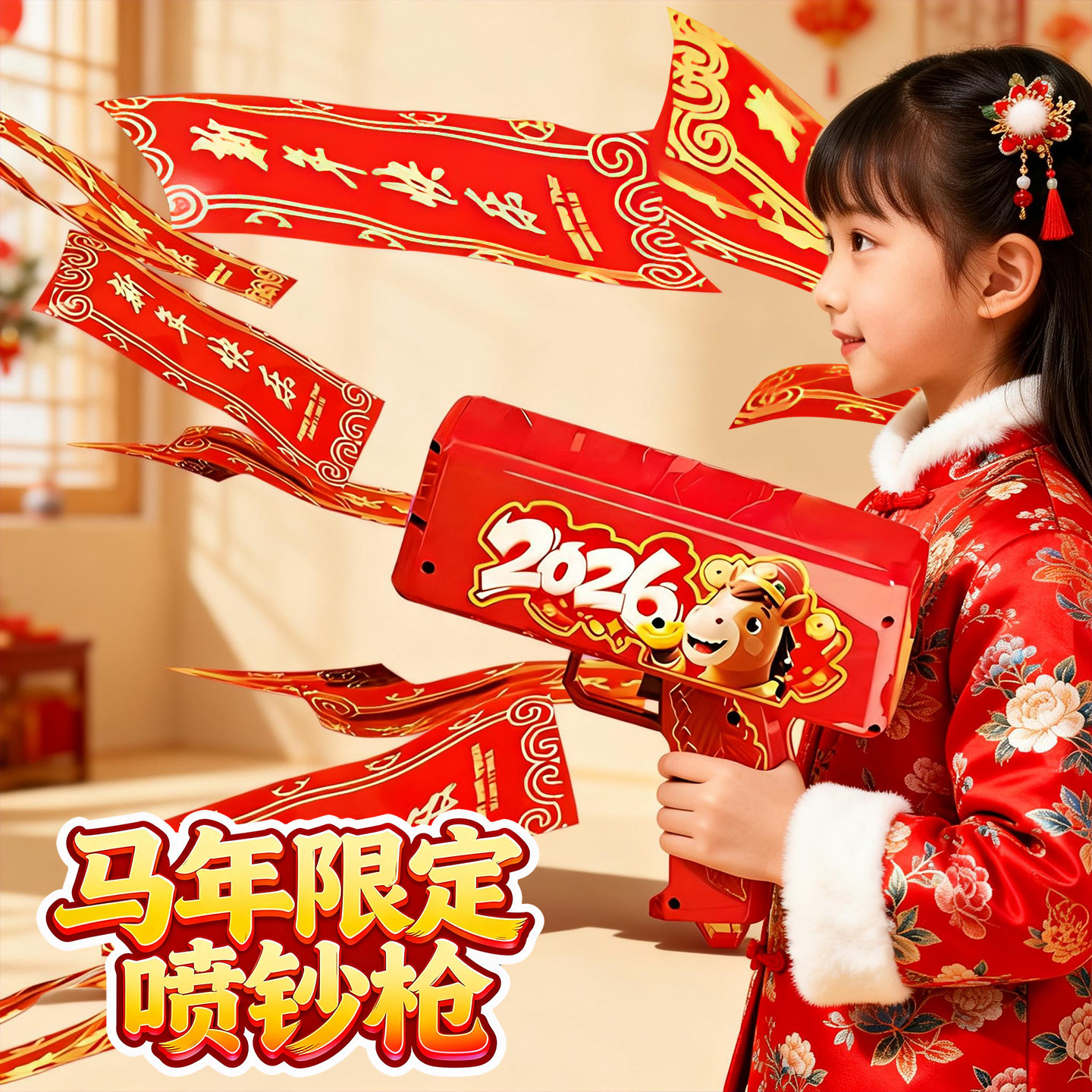 2026新年喷钱枪钞票枪红包枪撒钱枪春节马年吐喷钞机结婚喜庆道具,玩具/童车/益智/积木/模型,其他玩具枪,淘宝优惠券,粉丝福利购,淘宝优惠卷