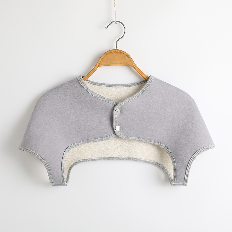 德绒护肩颈椎小坎肩春秋季睡觉保暖披肩男女士中老年肩部防寒加厚