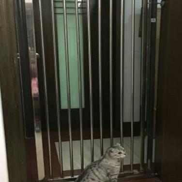 免打孔不锈钢宝宝安全门栏婴儿童楼梯口防护栏宠物隔离栅栏门围栏