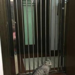 免打孔不锈钢宝宝安全门栏婴儿童楼梯口防护栏宠物隔离栅栏门围栏