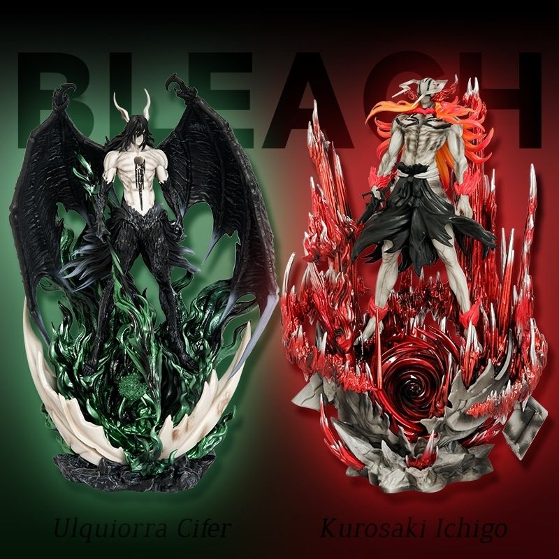 死神 黑崎一护 乌尔奇奥拉 牛头一护 黑翼二段小乌 西法 盒装手办